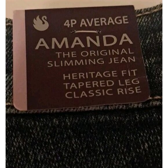 NEW Women's Size 4 Petite Blue GLORIA VANDERBILT SCULPT STRETCH JEANS 27x27 - Picture 6 of 9